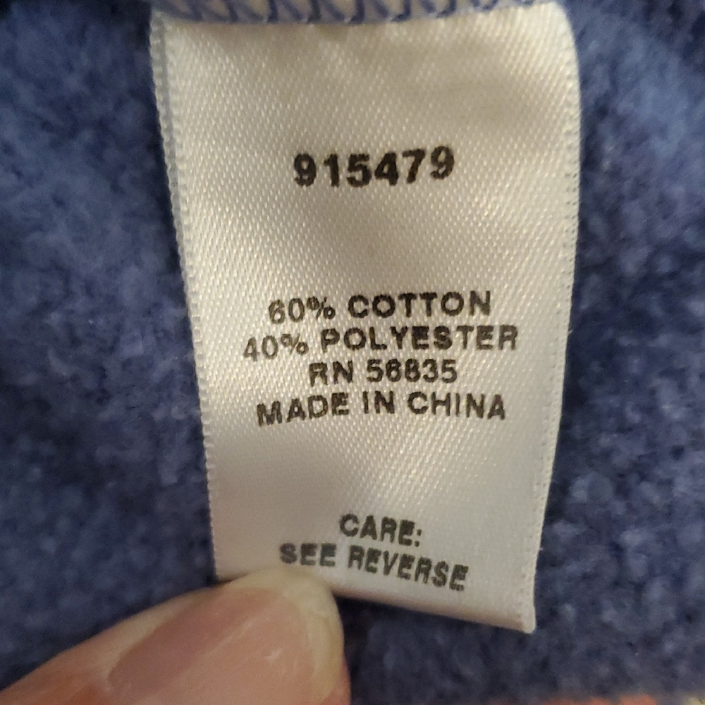 Cabela's Blue/Lavender Sweatshirt for Cozy Comfort - Picture 3 of 4